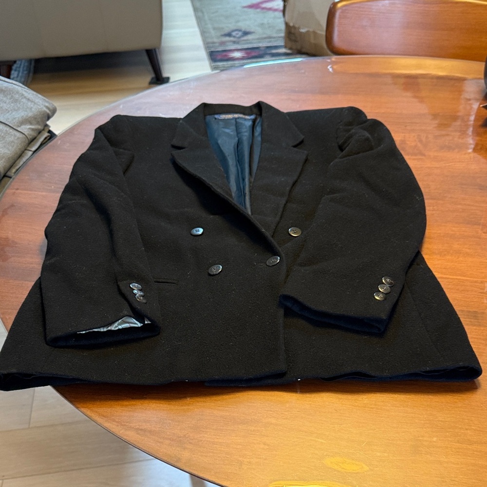 Black Double-Breasted Blazer
